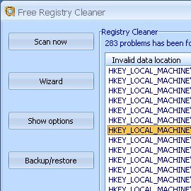 Free Registry Cleaner 4.25 - «Работа с реестром»