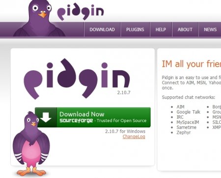 Pidgin 2.10.7 скачать - «Интернет»