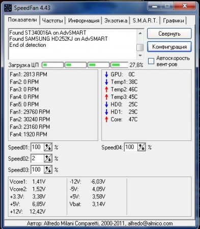 SpeedFan 4.51 rus - «Программы»