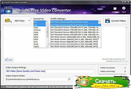 ChrisPC Free Video Converter