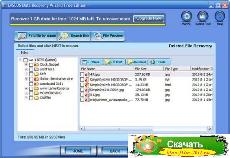 EASEUS Data Recovery Wizard Free Edition