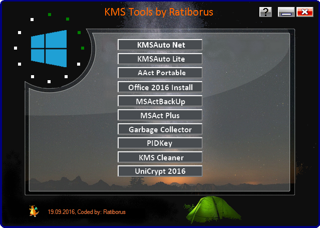 KMS Tools Portable 19.09.2016 by Ratiborus - «Windows»