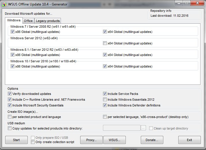Полный набор обновлений для Microsoft Windows и Office x86/x64 (12.10.16) [Ru/En] - «Windows»