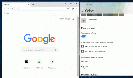 Chrome будет следовать параметрам темы оформления Windows 10 - «Последние новости»