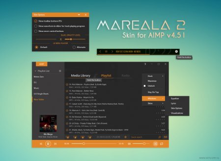 Mareala2 — тёмная обложка для AIMP в духе UWP - «Последние новости»