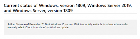 Microsoft сняла ограничения на ручное обновление до Windows 10 October 2018 Update - «Последние новости»