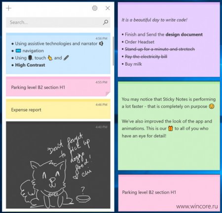 Третья версия Sticky Notes отправлена пользователям April 2018 Update - «Последние новости»