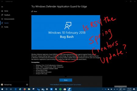 Windows 10 1803 может получить имя Spring Creators Update? - «Последние новости»