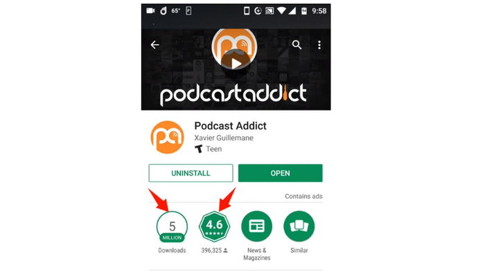 Podcast Addict Android