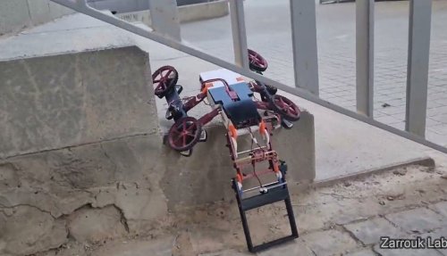 В Израиле разработали робота-трансформера, поднимающегося по ступенькам с помощью хвоста - «Технологии»